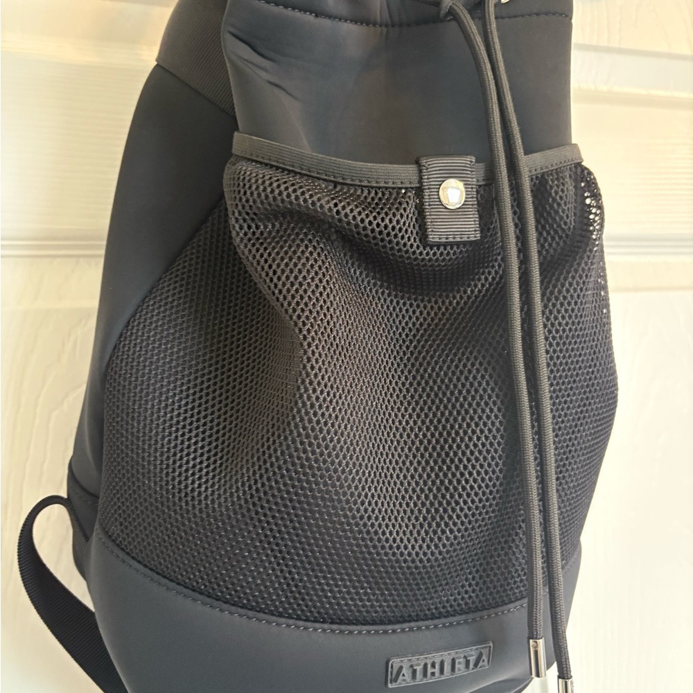 Athleta Charcoal Drawstring Backpack - image 2